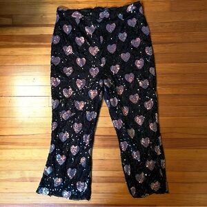Nastygal Sequin Heart Patterned Pants